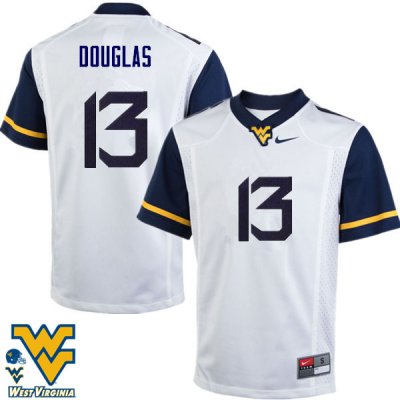 Men's West Virginia Mountaineers NCAA #13 Rasul Douglas White Authentic Nike Stitched College Football Jersey UP15I68SF